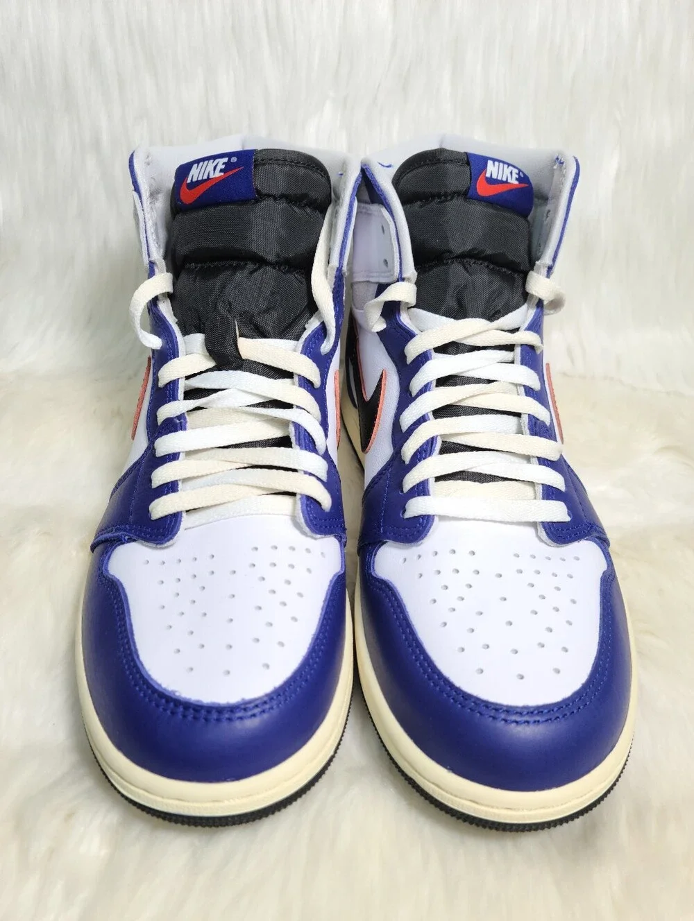 Nike Air Jordan 1 Retro High OG Rare Air Deep Royal Blue White Black Men 10 NEW